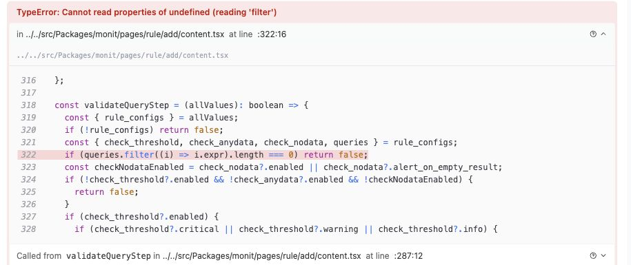 SourceMap restores the minified production stack to the source file, line number, and code